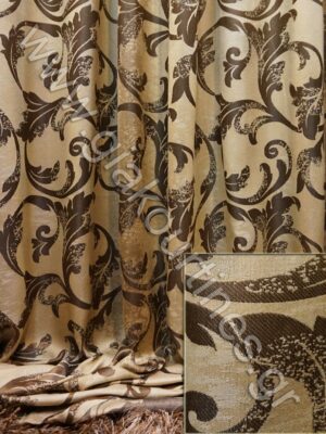 ΥΦΑΣΜΑ ΧΥΤΟ ΠΟΛΥΤΕΛΕΙΑΣ ΜΠΑΡΟΚ ΧΡΩΜΑ ΜΠΕΖ ΜΕ ΚΑΦΕ ΜΠΑΡΟΚ ΚΛΑΔΑΚΙ ΥΨΟΣ 3,20Μ