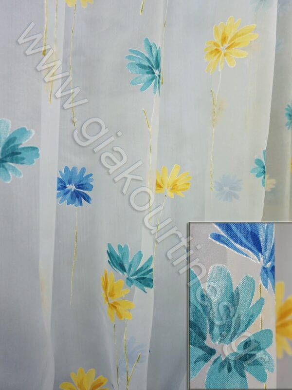 ΥΦΑΣΜΑ ΟΡΓΑΝΤΖΑ ΝΤΕΒΟΡΕ ΜΕ ΛΟΥΛΟΥΔΙΑ, ΥΨΟΣ 2,95Μ