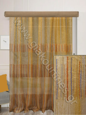 ΚΟΥΡΤΙΝΑ ΜΕ ΤΟ ΜΕΤΡΟ ΑΤΣΑΛΑΚΩΤΗ, ΜΠΡΟΝΖΕ ΜΕ ΡΙΓΕΣ