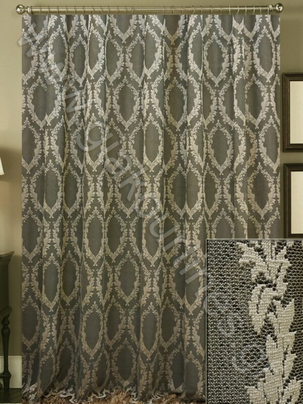 ΚΟΥΡΤΙΝΑ ΡΑΜΜΕΝΗ ΔΙΑΦΑΝΗ, ΜΟΝΤΕΡΝΑ ΔΑΝΤΕΛΑ ΑΤΣΑΛΑΚΩΤΗ ΑΝΘΡΑΚΙ ΜΠΕΖ 4Μ ΦΑΡΔΟΣ Χ 2,80Μ