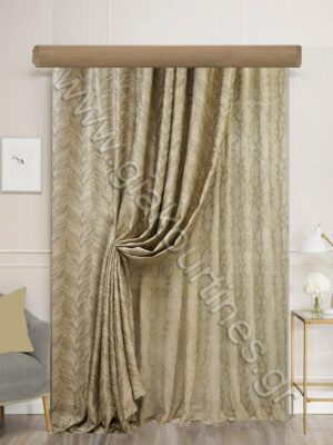 ΚΟΥΡΤΙΝΕΣ ΣΑΛΟΝΙΟΥ,ΡΙΝΤΟ ΧΥΤΟ GOLD SAND, ΚΟΥΡΤΙΝΑ ΟΛΟΚΕΝΤΗΤΗ ΜΕ GLITTER