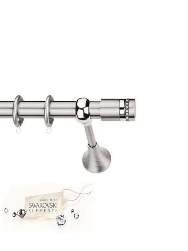 ΝΙΚΕΛ ΚΟΥΡΤΙΝΟΞΥΛΟ SWARVOSKI Φ25, ΚΕΑ