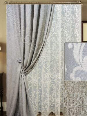 ΚΟΥΡΤΙΝΕΣ ΣΑΛΟΝΙΟΥ ΡΑΜΜΕΝΕΣ, ΡΙΝΤΟ ΤΑΦΤΑΣ ΜΑΤ ΤΟΥ ΠΑΓΟΥ 2,5Μ ΦΑΡΔΟΣ, ΚΟΥΡΤΙΝΑ ΒΑΡΙΑ ΧΥΤΗ ΔΑΝΤΕΛΑ ΑΤΣΑΛΑΚΩΤΗ 4Μ ΦΑΡΔΟΣ Χ 2,80Μ ΥΨΟΣ