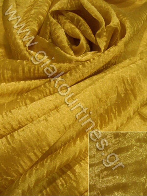 ΚΟΥΡΤΙΝΑ ΔΙΑΦΑΝΗ ΑΤΣΑΛΑΚΩΤΗ ΧΡΥΣΗ 5Μ Χ 2,90Μ