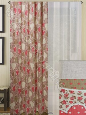 ΚΟΥΡΤΙΝΕΣ ΡΑΜΜΕΝΕΣ ΓΙΑ ΠΑΙΔΙΚΟ, ΡΙΝΤΟ ΛΟΝΕΤΑ 2Μ ΦΑΡΔΟΣ ΚΟΥΡΤΙΝΑ ΗΜΙΔΙΑΦΑΝΗ ΥΠΟΛΕΥΚΗ 4Μ ΦΑΡΔΟΣ