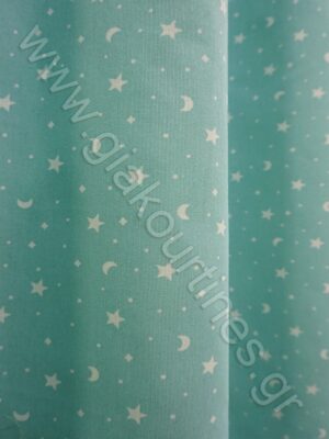 ΥΦΑΣΜΑ ΛΟΝΕΤΑ ΙΣΠΑΝΙΑΣ ΧΡΩΜΑ AQUA ΜΕ ΑΣΤΕΡΑΚΙΑ