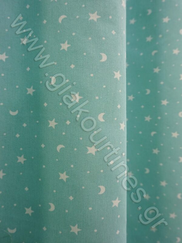 ΥΦΑΣΜΑ ΛΟΝΕΤΑ ΙΣΠΑΝΙΑΣ ΧΡΩΜΑ AQUA ΜΕ ΑΣΤΕΡΑΚΙΑ