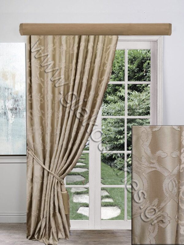 ΚΟΥΡΤΙΝΑ ΕΤΟΙΜΗ ΡΑΜΜΕΝΗ, ΖΑΚΑΡ ΠΟΛΥΤΕΛΕΙΑΣ ΜΠΕΖ ΧΡΥΣΑΦΙ