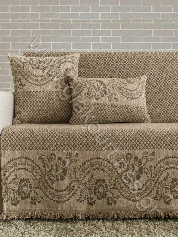 Ριχτάρι σενίλ Rombo, χρώμα μπεζ