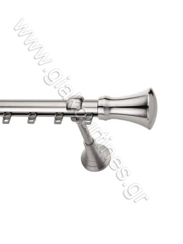 ΚΟΥΡΤΙΝΟΞΥΛΟ ΣΙΔΗΡΟΔΡΟΜΟΣ Φ25 ΝΙΚΕΛ ΜΑΤ-ΧΡΩΜΙΟ