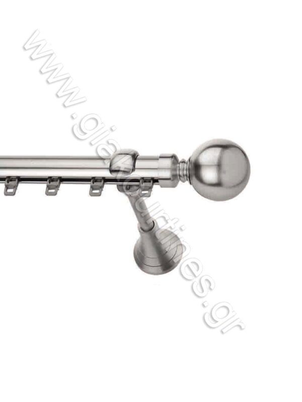 ΚΟΥΡΤΙΝΟΞΥΛΟ ΣΙΔΗΡΟΔΡΟΜΟΣ Φ25 ΝΙΚΕΛ ΜΑΤ-ΧΡΩΜΙΟ