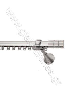 ΚΟΥΡΤΙΝΟΞΥΛΟ ΣΙΔΗΡΟΔΡΟΜΟΣ Φ25 ΝΙΚΕΛ ΜΑΤ-ΧΡΩΜΙΟ