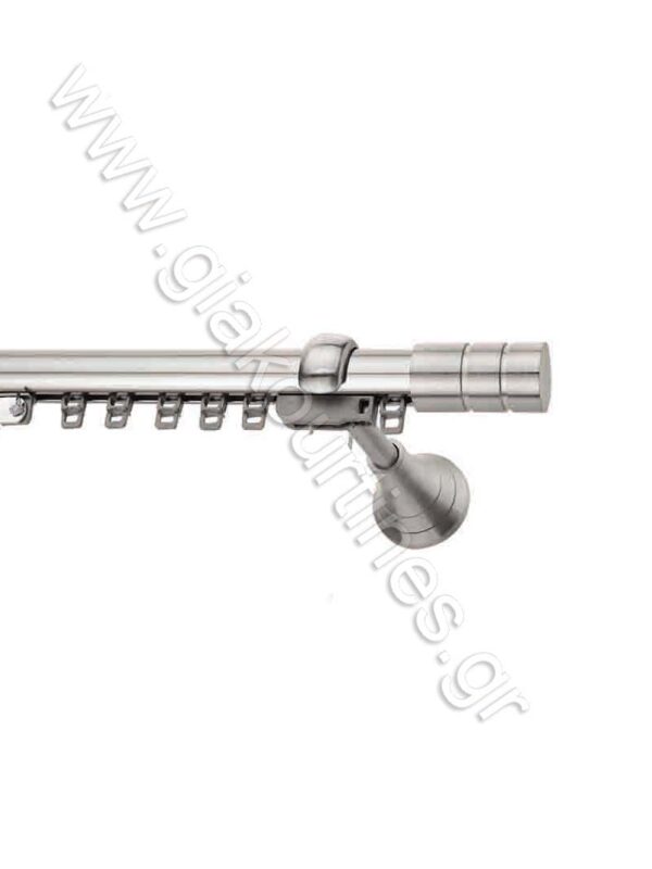 ΚΟΥΡΤΙΝΟΞΥΛΟ ΣΙΔΗΡΟΔΡΟΜΟΣ Φ25 ΝΙΚΕΛ ΜΑΤ-ΧΡΩΜΙΟ