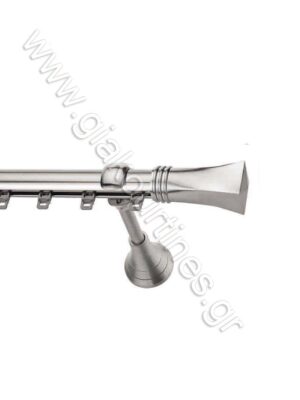 ΚΟΥΡΤΙΝΟΞΥΛΟ ΣΙΔΗΡΟΔΡΟΜΟΣ Φ25 ΝΙΚΕΛ ΜΑΤ-ΧΡΩΜΙΟ