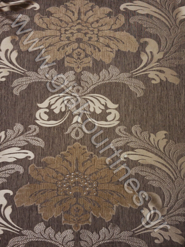 ΜΠΑΡΟΚ ΤΑΦΤΑΣ ΠΟΛΥΤΕΛΕΙΑΣ ΜΕ ΣΤΡΑΣ, ΧΡΩΜΑ ΓΚΡΙΖΟΕΛΕΦΑΝΤ