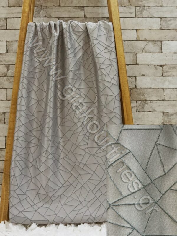 ΥΦΑΣΜΑ ΜΟΝΤΕΡΝΟ ΓΕΩΜΕΤΡΙΚΑ ΣΧΕΔΙΑ , ΧΡΩΜΑ ΓΚΡΙ