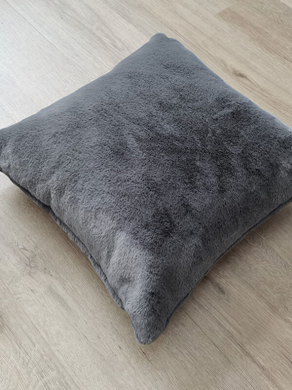 ΜΑΞΙΛΑΡΙ ΚΑΝΑΠΕ  ΓΟΥΝΙΝΟ ΣΚΟΥΡΟ ΓΚΡΙ, ΘΗΚΗ 42X42