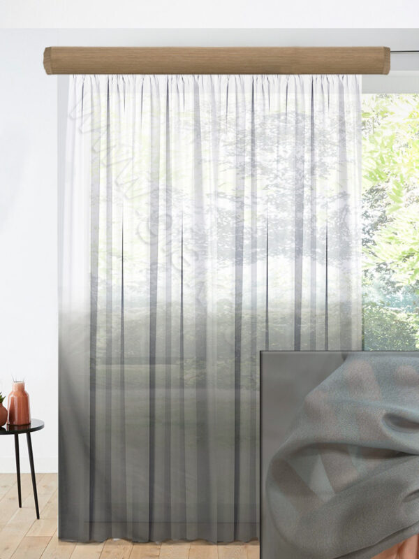 ΚΟΥΡΤΙΝΑ ΕΤΟΙΜΗ, ΚΡΕΠ OMBRE ΓΚΡΙ