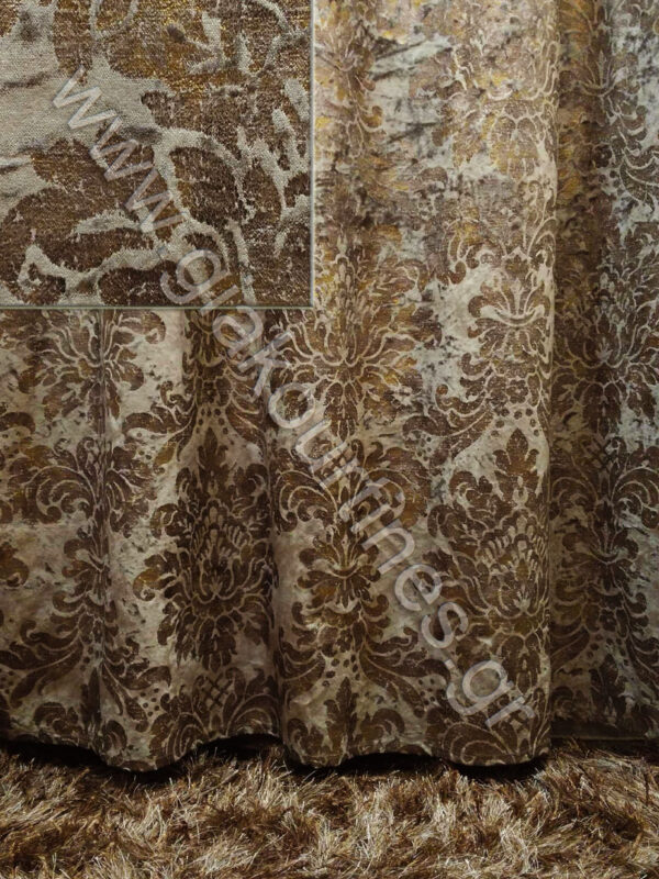 ΚΟΥΡΤΙΝΑ ΡΑΜΜΕΝΗ ΒΑΡΥ ΒΕΛΟΥΔΟ 1,40Μ ΦΑΡΔΟΣ Χ 2,50Μ ΥΨΟΣ