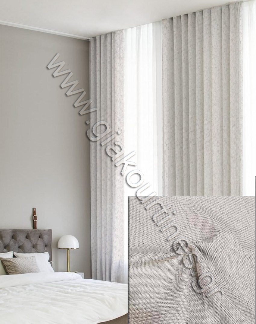 ΚΟΥΡΤΙΝΑ ΣΥΣΚΟΤΙΣΗΣ BLACKOUT NATURAL ΛΙΝΟ, 1,50Μ Χ 2,80Μ ΥΨΟΣ