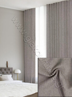 ΚΟΥΡΤΙΝΑ ΡΑΜΜΕΝΗ, ΣΥΣΚΟΤΙΣΗΣ ΓΚΡΕΖ 1,50Μ Χ 2,80Μ