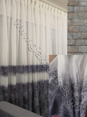 ΚΟΥΡΤΙΝΑ ΕΤΟΙΜΗ, ΛΕΥΚΗ ΜΕ ΜΠΛΕ ΝΤΕΓΚΡΑΝΤΕ