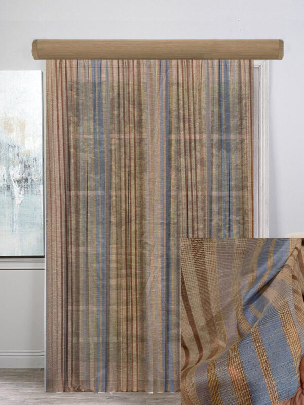 ΚΟΥΡΤΙΝΑ ΕΤΟΙΜΗ, ΓΑΖΑ ΜΕ ΡΙΓΕΣ 4,20Μ Χ 3Μ ΥΨΟΣ