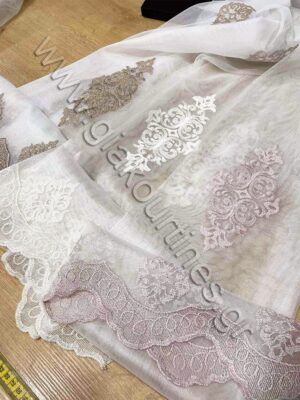 ΤΟΥΛΙΝΗ ΟΡΓΑΝΤΖΑ ΠΟΛΥΤΕΛΕΙΑΣ ΜΕ ΦΙΣΤΟΝΙ ΣΕ ΤΡΕΙΣ ΑΠΟΧΡΩΣΕΙΣ