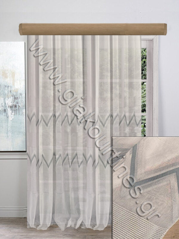 ΚΟΥΡΤΙΝΑ ΕΤΟΙΜΗ ΡΑΜΜΕΝΗ, ΛΕΥΚΗ ΓΚΡΙ ΠΕΤΡΟΛ