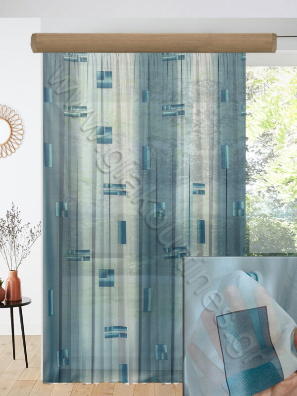 ΚΟΥΡΤΙΝΑ ΕΤΟΙΜΗ ΝΤΕΓΚΡΑΝΤΕ ΣΙΕΛ ΠΑΣΤΕΛ ΜΠΛΕ