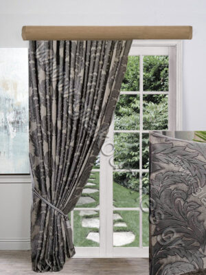 ΚΟΥΡΤΙΝΑ ΕΤΟΙΜΗ ΡΑΜΜΕΝΗ, ΖΑΚΑΡ ΠΟΛΥΤΕΛΕΙΑΣ ΓΚΡΙ ΜΕ ΓΚΡΙΖΟΜΠΛΕ