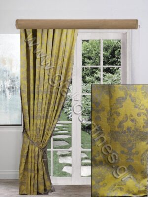 ΚΟΥΡΤΙΝΑ ΕΤΟΙΜΗ ΡΑΜΜΕΝΗ, ΖΑΚΑΡ ΚΙΤΡΙΝΟΛΑΔΙ ΜΕ ΓΚΡΙ