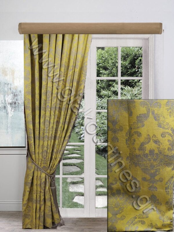 ΚΟΥΡΤΙΝΑ ΕΤΟΙΜΗ ΡΑΜΜΕΝΗ, ΖΑΚΑΡ ΚΙΤΡΙΝΟΛΑΔΙ ΜΕ ΓΚΡΙ