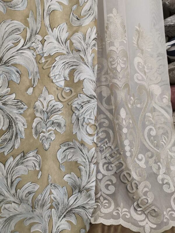 ΚΟΥΡΤΙΝΕΣ ΕΤΟΙΜΕΣ ΔΙΠΛΕΣ, ΡΙΝΤΟ ΜΠΑΡΟΚ, ΚΟΥΡΤΙΝΑ ΛΕΥΚΗ ΣΑΜΠΑΝΙΖΕ