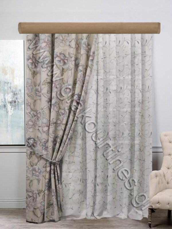 ΚΟΥΡΤΙΝΕΣ ΣΑΛΟΝΙΟΥ, ΡΙΝΤΟ ΠΑΝΑΜΑ FLORAL, ΚΟΥΡΤΙΝΑ ΚΕΝΤΗΜΕΝΗ