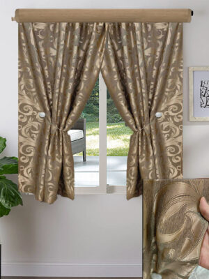 2X ΚΟΥΡΤΙΝEΣ ΚΟΝΤΗ ΣΚΙΑΣΗΣ, ΧΡΥΣΟΚΑΦΕ