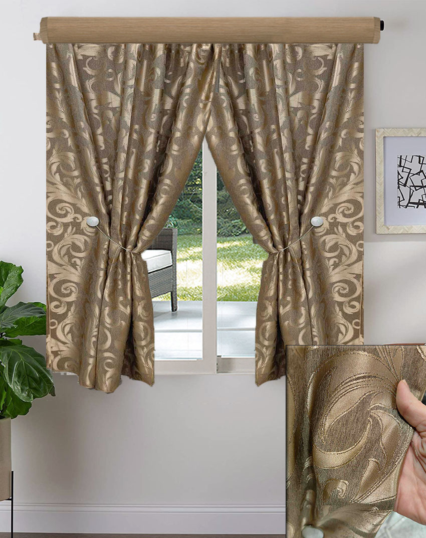 2X ΚΟΥΡΤΙΝEΣ ΚΟΝΤΗ ΣΚΙΑΣΗΣ, ΧΡΥΣΟΚΑΦΕ