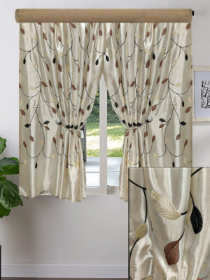 2X ΚΟΥΡΤΙΝEΣ ΚΟΝΤΗ ΣΚΙΑΣΗΣ, ΣΑΤΙΝΕ ΜΕ ΚΕΝΤΗΜΑ