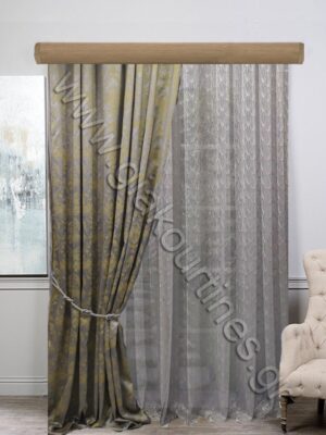 ΚΟΥΡΤΙΝΕΣ ΣΑΛΟΝΙΟΥ, ΡΙΝΤΟ ΖΑΚΑΡ ΓΚΡΙ LIME, ΚΟΥΡΤΙΝΑ ΓΚΡΙ ΚΕΝΤΗΜΑ