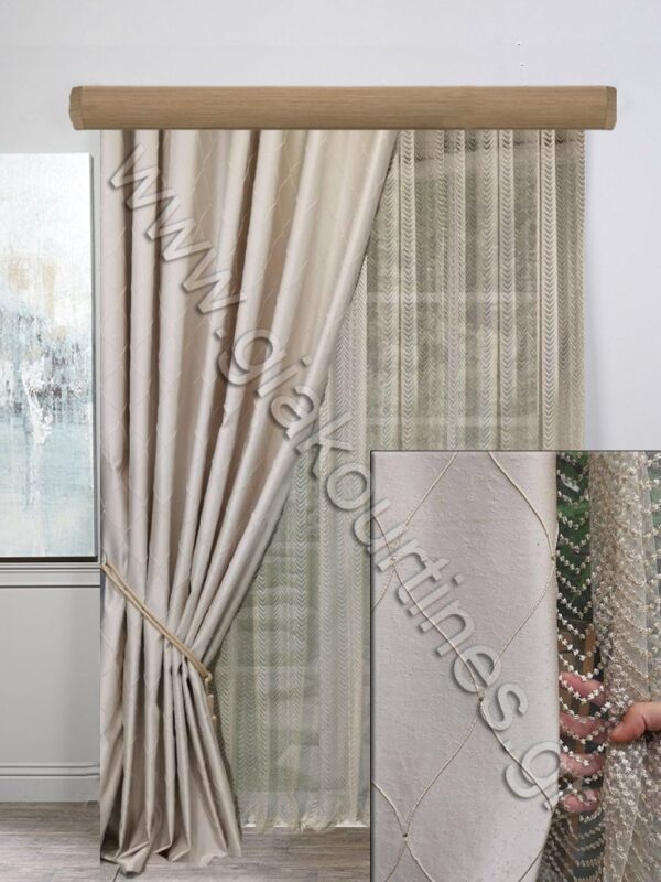 ΚΟΥΡΤΙΝΕΣ ΣΑΛΟΝΙΟΥ, ΡΙΝΤΟ ΜΠΕΖ ΙΒΟΥΑΡ , ΚΟΥΡΤΙΝΑ ΚΕΝΤΗΜΕΝΗ ΙΒΟΥΑΡ