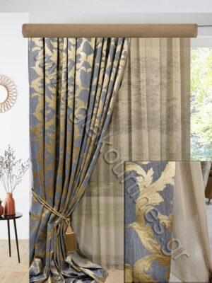 ΚΟΥΡΤΙΝΕΣ ΣΑΛΟΝΙΟΥ,ΡΙΝΤΟ ΠΑΣΤΕΛ ΜΠΛΕ ΧΡΥΣΟ,ΚΟΥΡΤΙΝΑ ΑΜΜΟΥ