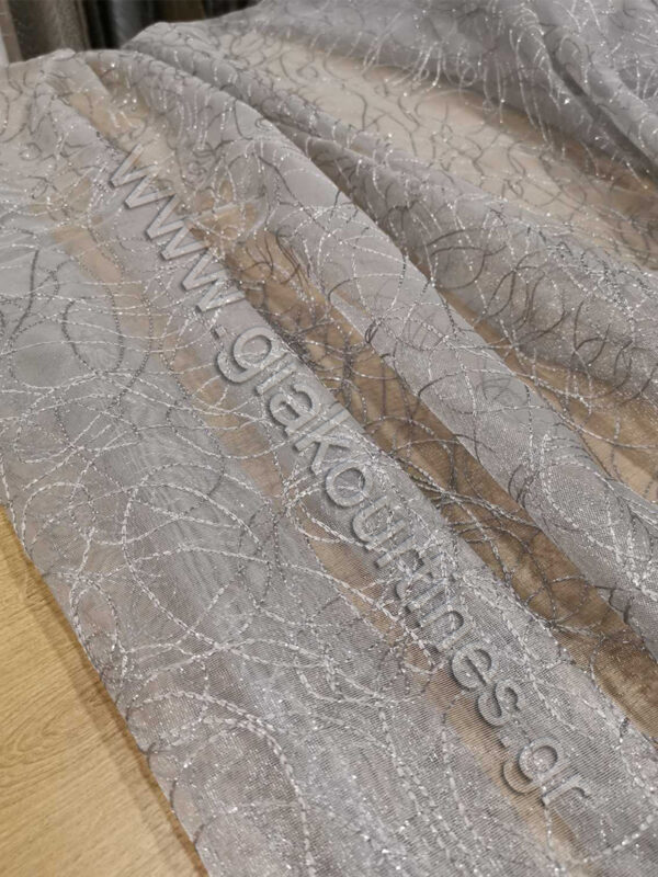 ΚΟΥΡΤΙΝΑ ΤΟΥΛΙΝΗ ΑΤΣΑΛΑΚΩΤΗ ΓΚΡΙ ΚΕΝΤΗΜΑ, 4Μ Χ 2,90Μ