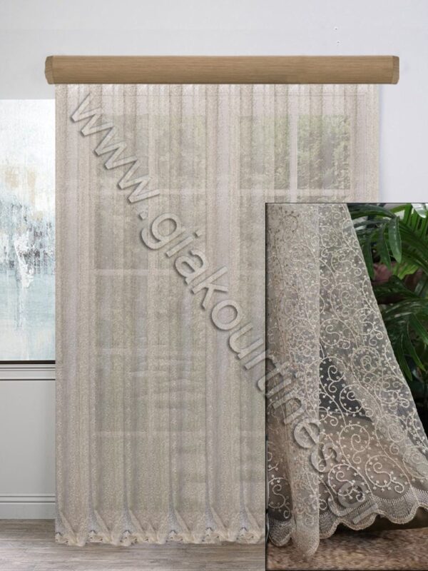 ΚΟΥΡΤΙΝΑ ΕΤΟΙΜΗ, ΠΟΛΥΤΕΛΕΙΑΣ ΚΕΝΤΗΜΑ ΣΚΟΥΡΟ ΜΠΕΖ