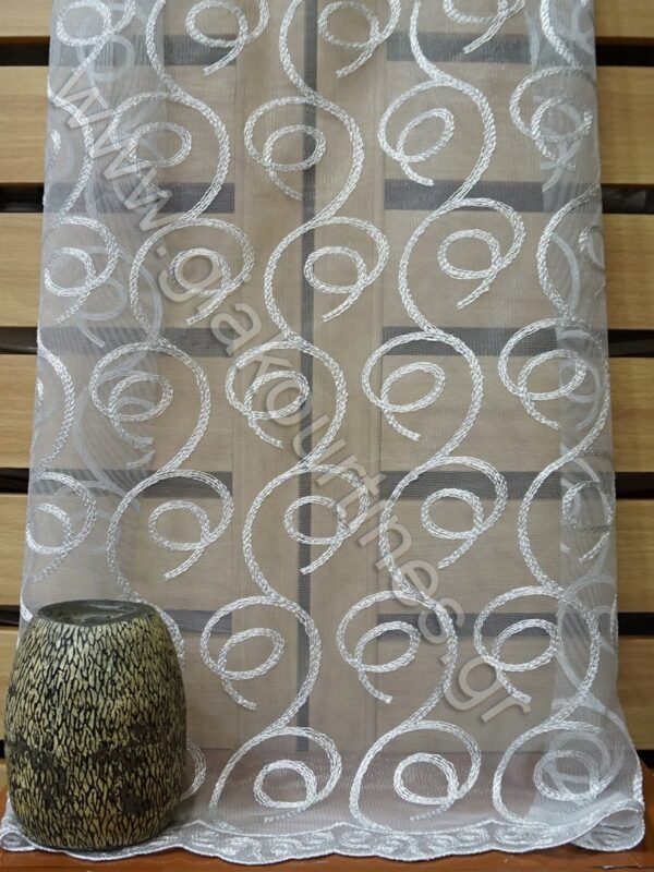 ΚΟΥΡΤΙΝΑ ΤΟΥΛΙΝΗ ΑΤΣΑΛΑΚΩΤΗ ΓΚΡΙ ΚΕΝΤΗΜΑ, 4,70Μ Χ 2,90Μ