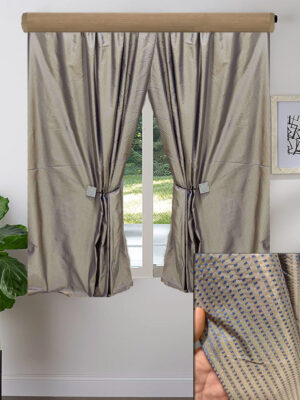 2X ΚΟΥΡΤΙΝEΣ ΚΟΝΤΕΣ ΣΚΙΑΣΗΣ, ΙΡΙΔΙΖΟΝ ΜΠΕΖ ΜΠΛΕ