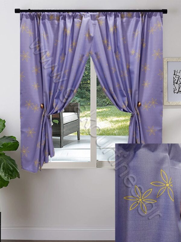 ΚΟΥΡΤΙΝΑ ΚΟΝΤΗ ΓΙΑ ΠΑΡΑΘΥΡΟ ,ΣΚΙΑΣΗΣ ΜΠΛΕ ΜΕ ΚΙΤΡΙΝΟ