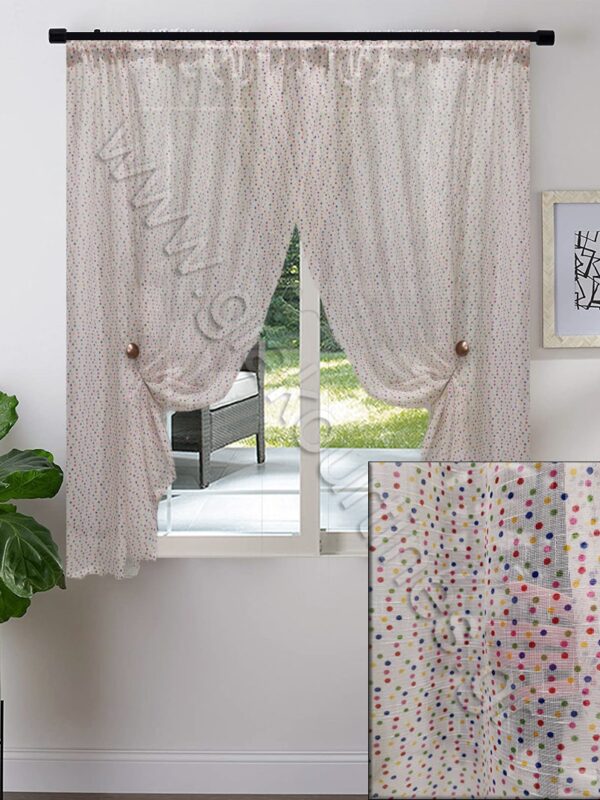 ΚΟΥΡΤΙΝΑ ΚΟΝΤΗ ΓΙΑ ΠΑΡΑΘΥΡΟ ,ΜΕ ΔΙΑΦΑΝΕΙΑ ΠΟΥΑ