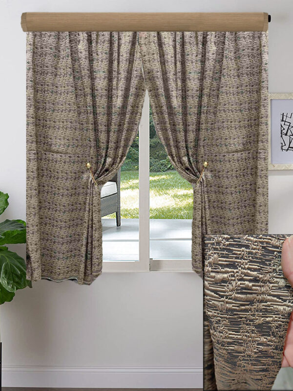 2X ΚΟΥΡΤΙΝEΣ ΚΟΝΤΕΣ ΣΚΙΑΣΗΣ, ΑΝΘΡΑΚΙ ΧΡΥΣΑΦΙ