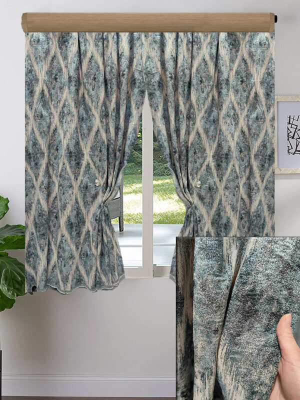 2X ΚΟΥΡΤΙΝEΣ ΚΟΝΤΕΣ ΣΚΙΑΣΗΣ,  ΟΙΝΟΠΝΕΥΜΑΤΙ ΜΠΕΖ