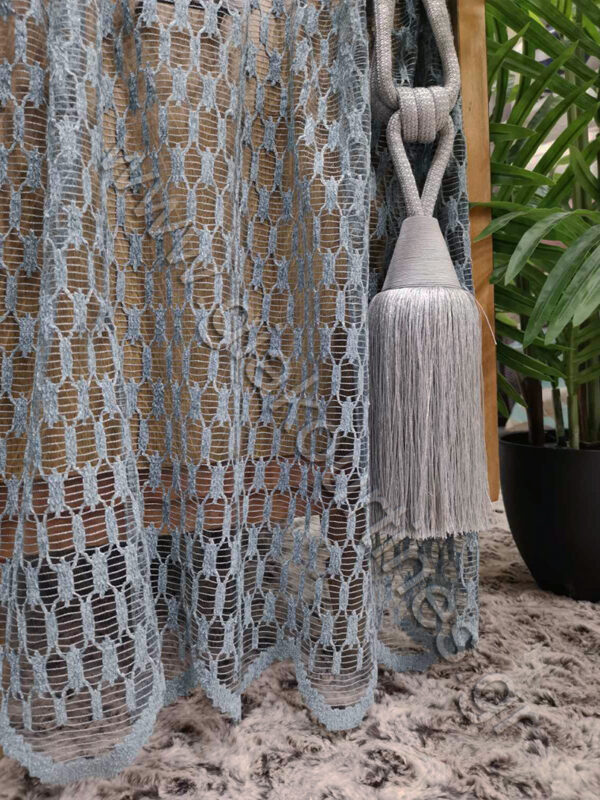 ΚΟΥΡΤΙΝΑ ΔΙΧΤΥΩΤΗ ΜΕ ΦΙΣΤΟΝΙ, ΠΑΣΤΕΛ ΜΠΛΕ